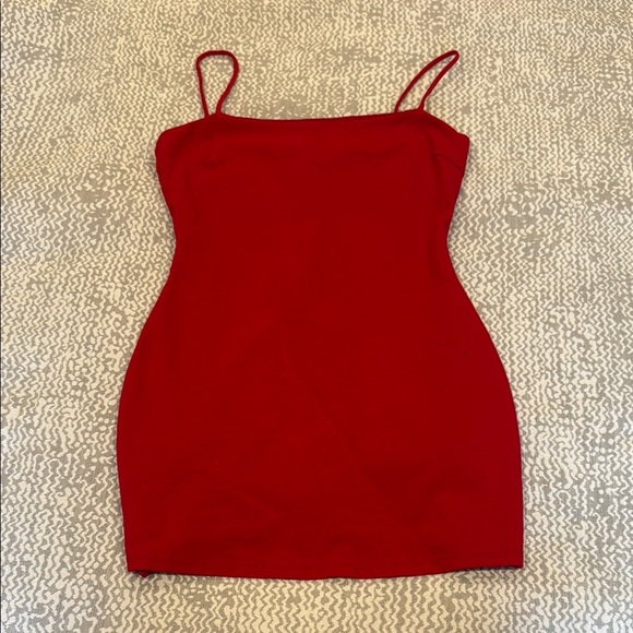 Red Spaghetti Strap Dress - Picture 1 of 4